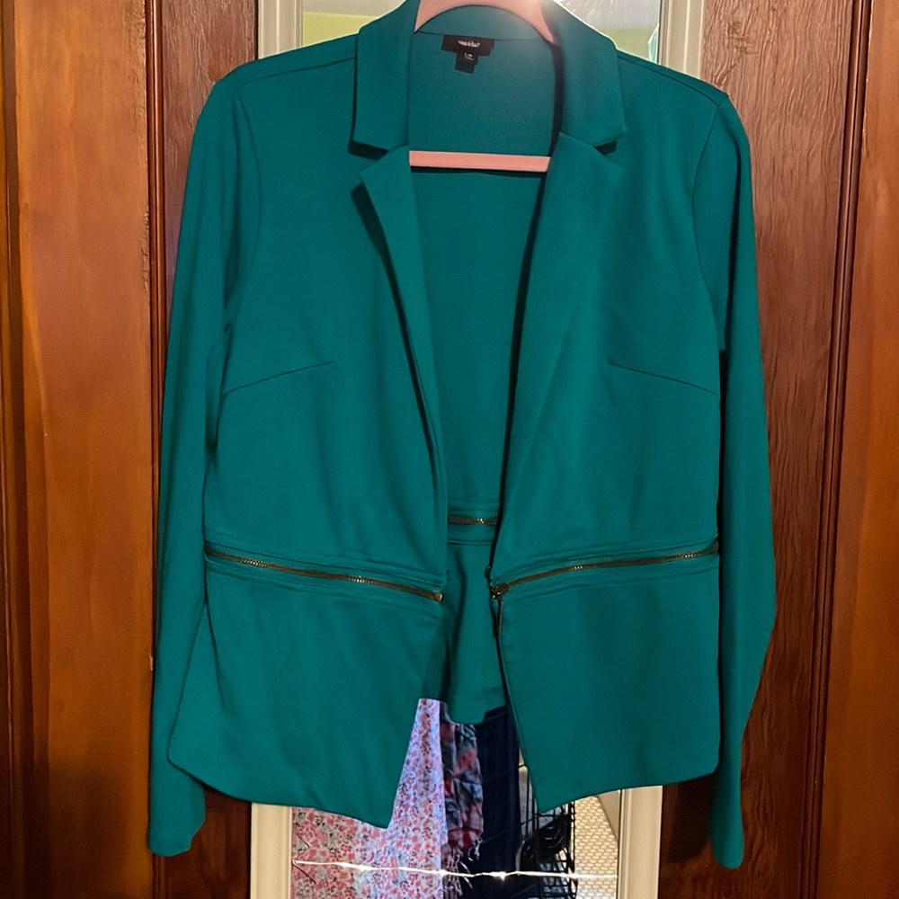 Mossimo turquoise knit blazer